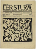 Carl (Carlo) Mense. Group of People (Menschengruppe) (in-text plate, title page) from the periodical Der Sturm. Wochenschrift f&uuml;r Kultur und K&uuml;nste, vol. 5, no. 8 (July 1914). 1914