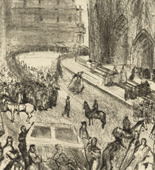 Rudolf Grossmann. Funeral of Cardinal Fischer, Cologne (Large Version) (Begr&auml;bnis des Kardinal Fischer, K&ouml;ln [gro&szlig;e Fassung]). (1912)