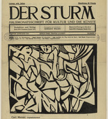 Carl (Carlo) Mense. Group of People (Menschengruppe) (in-text plate, title page) from the periodical Der Sturm. Wochenschrift f&uuml;r Kultur und K&uuml;nste, vol. 5, no. 8 (July 1914). 1914
