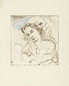 Rudolf Grossmann. Sleeping Girl (Schlafendes M&auml;dchen). (c. 1912-15)