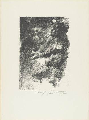 Lovis Corinth. Karl Has Killed Amalia (Karl hat Amalien get&ouml;tet) from The Robbers (Die R&auml;uber). (1923)