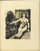 Lovis Corinth. Judith Being Dressed by Her Maid (Judith l&auml;sst sich von der Magd schm&uuml;cken) (plate, folio 19) from Das Buch Judith (The Book of Judith). 1910