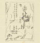 Paul Klee. Forest (Wald) from the deluxe periodical M&uuml;nchner Bl&auml;tter f&uuml;r Dichtung und Graphikvol. 1, no. 9. 1919