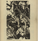 Heinrich Campendonk. Creation of the Animals (Erschaffung der Tiere) (plate, p. 53) from the periodical Der Sturm. Wochenschrift f&uuml;r Kultur und K&uuml;nste, vol. 7, no. 5 (Aug 1916). 1916