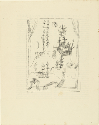 Paul Klee. Forest (Wald) from the deluxe periodical M&uuml;nchner Bl&auml;tter f&uuml;r Dichtung und Graphikvol. 1, no. 9. 1919