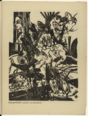 Heinrich Campendonk. Sitting Girl with Dear (Sitzendes M&auml;dchen mit Hirsch) (plate, p. 55) from the periodical Der Sturm. Wochenschrift f&uuml;r Kultur und K&uuml;nste, vol. 7, no. 5 (Aug 1916). 1916