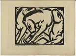 Georg Schrimpf. Horses I (Pferde I) (plate, p. 67) from the periodical Der Sturm. Wochenschrift f&uuml;r Kultur und K&uuml;nste, vol. 7, no. 6 (Sept 1916). 1916