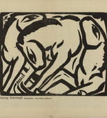 Georg Schrimpf. Horses I (Pferde I) (plate, p. 67) from the periodical Der Sturm. Wochenschrift f&uuml;r Kultur und K&uuml;nste, vol. 7, no. 6 (Sept 1916). 1916