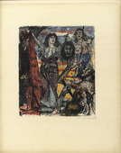 Lovis Corinth. The Return of Judith (Judiths R&uuml;ckkehr) (plate, folio 27) from Das Buch Judith (The Book of Judith). 1910