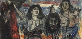 Lovis Corinth. The Return of Judith (Judiths R&uuml;ckkehr) (plate, folio 27) from Das Buch Judith (The Book of Judith). 1910