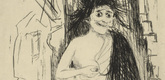 Otto Dix. The Madwoman of Sainte-Marie-&agrave;-Py (Die Irrsinnige von Sainte-Marie-&agrave;-Py) from The War (Der Krieg). (1924)