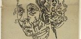 Oskar Kokoschka. Claire Waldoff (in-text plate, title page) from the periodical Der Sturm. Wochenschrift f&uuml;r Kultur und K&uuml;nste, vol. 7, no. 9 (Dec 1916). 1916