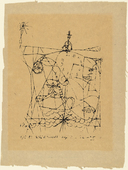 Paul Klee. Suicide on the Bridge (Der Selbstm&ouml;rder auf der Br&uuml;cke). 1913
