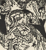 Ernst Ludwig Kirchner. Somersaulting Acrobatic Dancers (Sich &uuml;berschlagende akrobatische T&auml;nzerinnen). 1913 (dated 1911)
