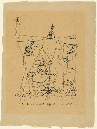 Paul Klee. Suicide on the Bridge (Der Selbstm&ouml;rder auf der Br&uuml;cke). 1913