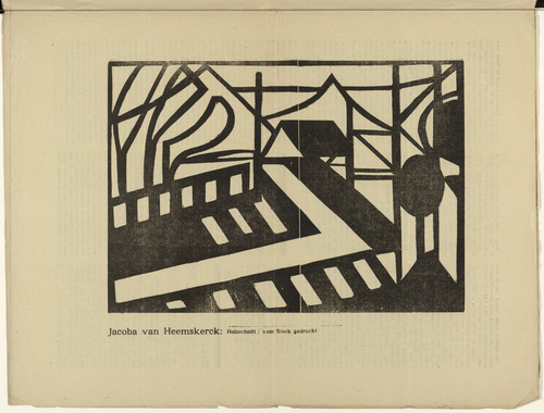 Jacoba van Heemskerck. Abstract Landscape (Abstrakte Landschaft) (plate, p. 115) from the periodical Der Sturm. Wochenschrift f&uuml;r Kultur und K&uuml;nste, vol. 7, no. 10 (Jan 1917). 1917