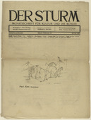 Paul Klee. Moonrise (Mondaufgang) (in-text plate, title page) from the periodical Der Sturm. Wochenschrift f&uuml;r Kultur und K&uuml;nste, vol. 7, no. 11 (Feb 1917). 1917