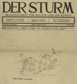 Paul Klee. Moonrise (Mondaufgang) (in-text plate, title page) from the periodical Der Sturm. Wochenschrift f&uuml;r Kultur und K&uuml;nste, vol. 7, no. 11 (Feb 1917). 1917