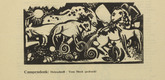 Heinrich Campendonk. Animals on the Meadow (Tiere auf der Weide) (plate, p. 5) from the periodical Der Sturm. Wochenschrift f&uuml;r Kultur und K&uuml;nste, vol. 8, no. 1 (April 1917). 1917
