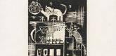 Otto Dix. Cats (Katzen) from the portfolio Nine Woodcuts (Neun Holzschnitte). 1920 (published 1922)