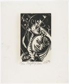 Otto Dix. Man and Woman (Nocturnal Scene) [Mann und Weib (N&auml;chtliche Szene)] from the portfolio Nine Woodcuts (Neun Holzschnitte). (1919, dated 1920, published 1922)