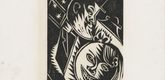 Otto Dix. Man and Woman (Nocturnal Scene) [Mann und Weib (N&auml;chtliche Szene)] from the portfolio Nine Woodcuts (Neun Holzschnitte). (1919, dated 1920, published 1922)