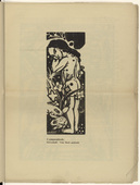 Heinrich Campendonk. Girl with Frogs (M&auml;dchen mit Fr&ouml;schen) (plate, p. 7) from the periodical Der Sturm. Wochenschrift f&uuml;r Kultur und K&uuml;nste, vol. 8, no. 1 (April 1917). 1917