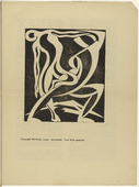 Oswald Herzog. Love (Liebe) (plate, p. 11) from the periodical Der Sturm. Wochenschrift f&uuml;r Kultur und K&uuml;nste, vol. 8, no. 1 (April 1917). 1917