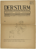 Paul Klee. Deceased Attracted to a Laid Table (Abgeschiedene von einem gedeckten Tisch angezogen) (in-text plate, title page) from the periodical Der Sturm. Wochenschrift f&uuml;r Kultur und K&uuml;nste, vol. 8, no. 4 (July 1917). 1917