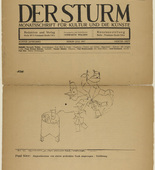 Paul Klee. Deceased Attracted to a Laid Table (Abgeschiedene von einem gedeckten Tisch angezogen) (in-text plate, title page) from the periodical Der Sturm. Wochenschrift f&uuml;r Kultur und K&uuml;nste, vol. 8, no. 4 (July 1917). 1917