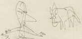 Paul Klee. Why Does He Run? (Was l&auml;uft er?). 1932