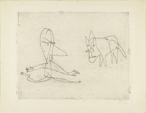Paul Klee. Why Does He Run? (Was l&auml;uft er?). 1932