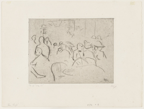 Friedrich Feigl. In the Cafe (Im Caf&eacute;). (c. 1912)