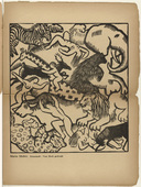 Maria Uhden. Animals and People (Tiere und Menschen) (plate, p. 117) from the periodical Der Sturm. Wochenschrift f&uuml;r Kultur und K&uuml;nste, vol. 8, no. 8 (Nov 1917). 1917