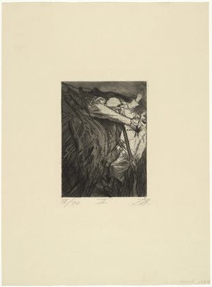 Otto Dix. Surprise Attack (&Uuml;berfall einer Schleichpatrouille) from The War (Der Krieg). (1924)