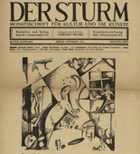 Georg Muche. Dedicated to Marc Chagall (Marc Chagall gewidmet) (in-text plate, title page) from the periodical Der Sturm. Wochenschrift f&uuml;r Kultur und K&uuml;nste, vol. 8, no. 9 (Dec 1917). 1917