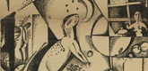 Georg Muche. Dedicated to Marc Chagall (Marc Chagall gewidmet) (in-text plate, title page) from the periodical Der Sturm. Wochenschrift f&uuml;r Kultur und K&uuml;nste, vol. 8, no. 9 (Dec 1917). 1917