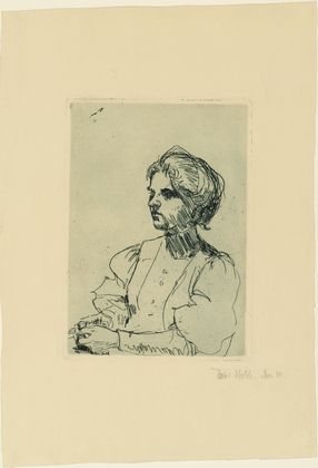 Emil Nolde. Girl (M&auml;dchen). (1906, dated 1905)