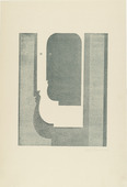 Oskar Schlemmer. Three Vertical Profiles (Drei senkrechte Profile) from Play on Heads (Spiel mit K&ouml;pfen). (c. 1920, published 1923)