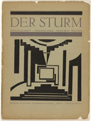 Edmund Kesting. Cinema (Kino) (in-text plate, title page) from the periodical Der Sturm. Wochenschrift f&uuml;r Kultur und K&uuml;nste, vol. 18, no. 1/2 (Apr 1927). 1927
