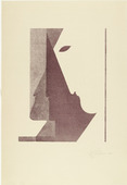 Oskar Schlemmer. Three Profiles between the Vertical and the Diagonal (Drei Profile zwischen der Senkrechten und der Diagonalen) from Play on Heads (Spiel mit K&ouml;pfen). (c. 1920, published 1923)