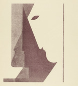 Oskar Schlemmer. Three Profiles between the Vertical and the Diagonal (Drei Profile zwischen der Senkrechten und der Diagonalen) from Play on Heads (Spiel mit K&ouml;pfen). (c. 1920, published 1923)