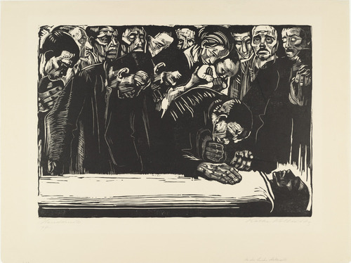 K&auml;the Kollwitz. In Memoriam Karl Liebknecht (Gedenkblatt f&uuml;r Karl Liebknecht). (1920)