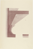 Oskar Schlemmer. Three Profiles, the One in the Middle Vertical (Drei Profile, das mittlere senkrecht) from Play on Heads (Spiel mit K&ouml;pfen). (c. 1920, published 1923)