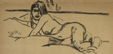 Max Pechstein. The Bed (Das Lager) (in-text plate, title page) from the periodical Der Sturm. Wochenschrift f&uuml;r Kultur und K&uuml;nste, vol. 1, no. 47 (Jan 21, 1911). 1911