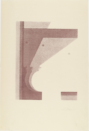 Oskar Schlemmer. Three Profiles, the One in the Middle Vertical (Drei Profile, das mittlere senkrecht) from Play on Heads (Spiel mit K&ouml;pfen). (c. 1920, published 1923)