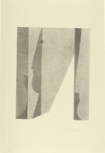 Oskar Schlemmer. Three Heads, Superimposed (Drei K&ouml;pfe, ineinander)  from Play on Heads (Spiel mit K&ouml;pfen). (c. 1920, published 1923)