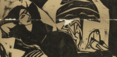 Ernst Ludwig Kirchner. Rest (Ruhe) (in-text plate, title page) from the periodical Der Sturm. Wochenschrift f&uuml;r Kultur und K&uuml;nste, vol. 2, no. 75 (Aug 1911). 1911