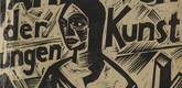 Georg Alexander Math&eacute;y. Cover from Jahrbuch der jungen Kunst, vol. 3. 1922