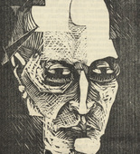 Christian Schad. Portrait (Portr&auml;t) (plate, p. 23) from the periodical Sirius, no. 2 (Nov 1915). 1915